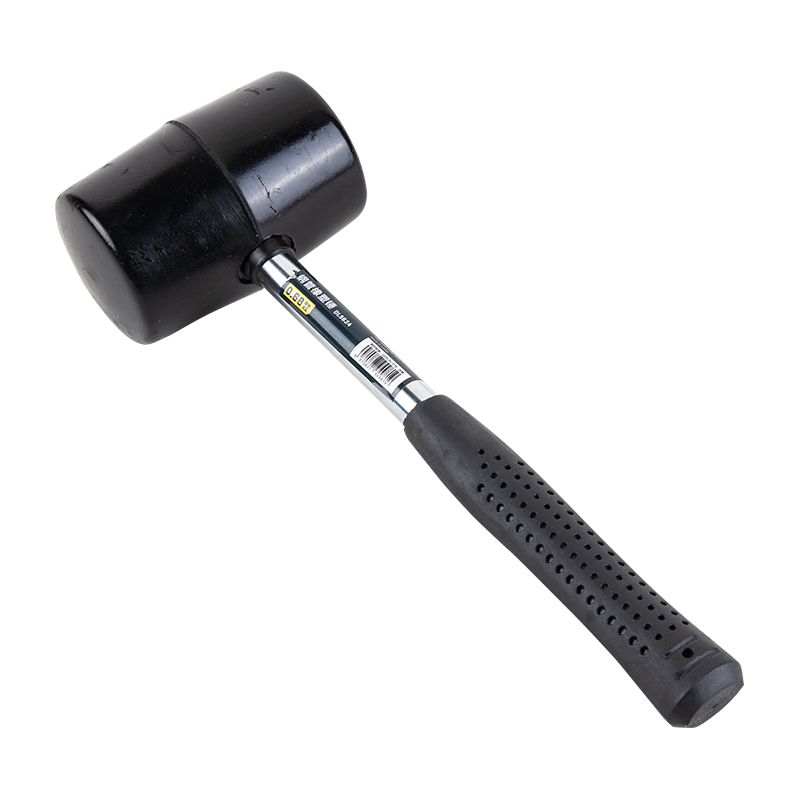 Rubber Hammer with Steel Handle 