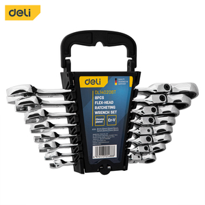 8 pcs Ratchet Dual-use Wrench Set with Adjustable End